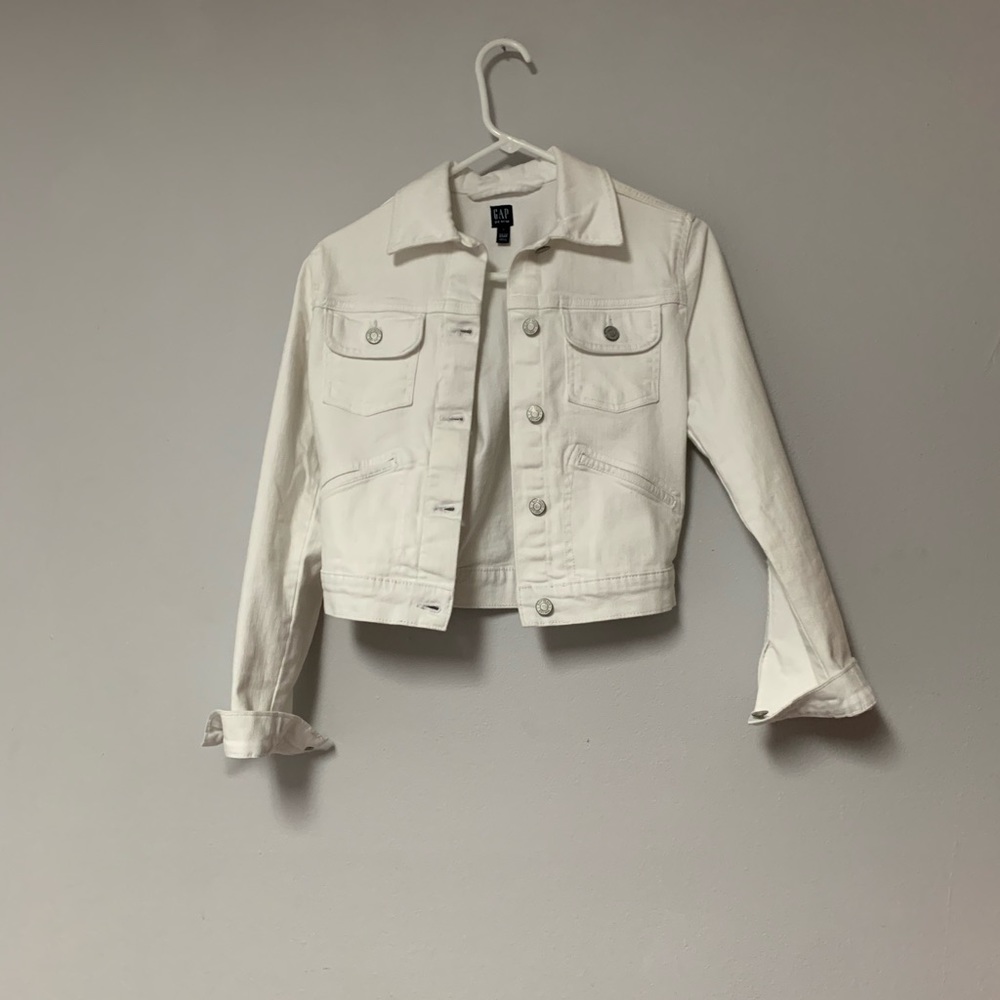 White denim jacket